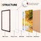 16x20 Picture Frame Set of 2 Rustic Brown MDF Photo Frames Display 11x14 Photos with Mat or 16x20 Without Mat Wall or Tabletop Gallery Frames for Home Decor